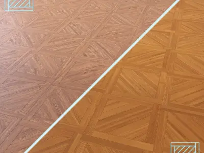 Parquet - Laminate - Wooden floor 2 in 1 Low-poly 3D model 142
