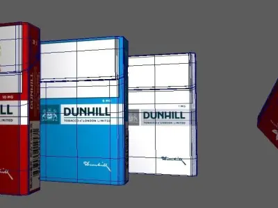 Cigarrate Pack - Vray ready - with animation 3D model