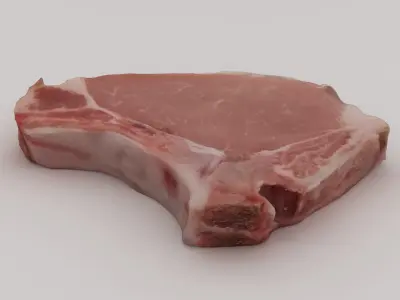 Steak pork chop 3D model