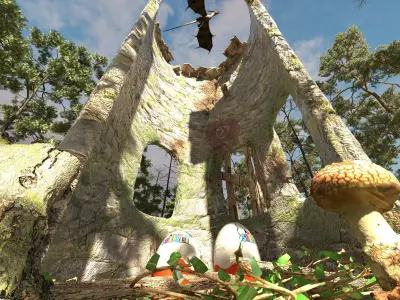 dragon nest Free low-poly 3D model