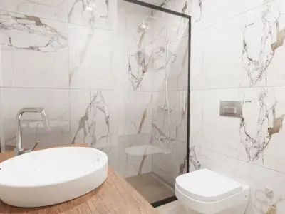 Small Bathroom Realistic 3D model