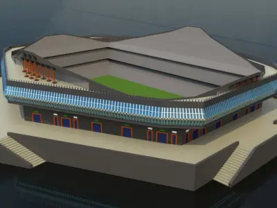 Stadium Wood Exterior 3D model
