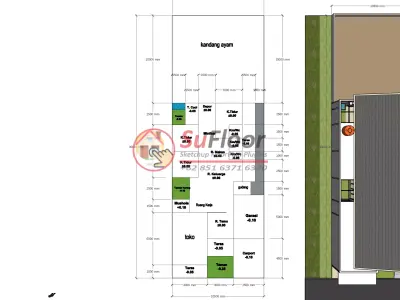 House 10x20m code 592 - Sketchup 3D model 3D model 3D model