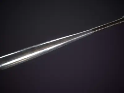 Baseball Bats Set Low-poly 3D model