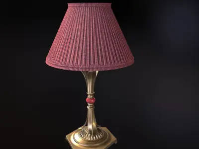 Antique  Table lamp PBR Lowpoly Low-poly 3D model