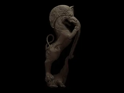 Sculpture - Yazhi 3D model