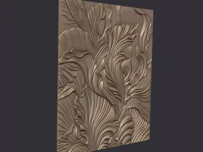 Organic Motion 3D Wall Panel 3D print model