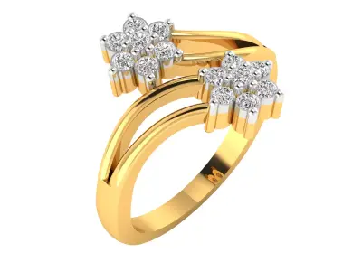 Women Ring Render 3dm STL MTL SLC JCD OBJ FBX Details 3D print model 63