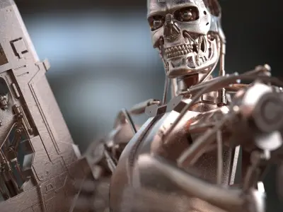 Terminator T-800 Endoskeleton 3d printing  3D print model