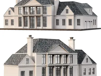 a house in harmony with nature 12 3D model