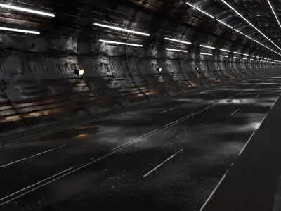 road tunnel 3D model