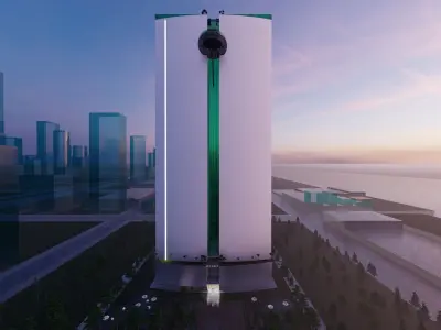 Modern Skyscraper 3D Model 3D model