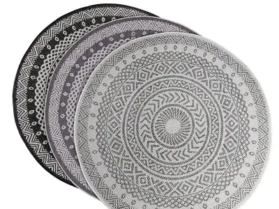NORTHRUGS Giro round rug  3D model