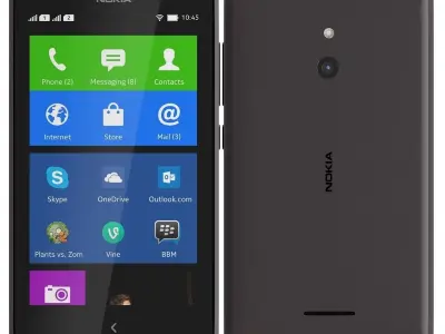 Nokia XL Black 3D model