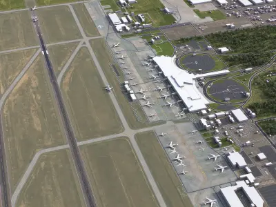 Casablanca - 3D Airport Model Low-poly 3D model