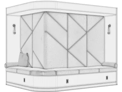  Restaurant and Office Lobi Seating 14 3D model