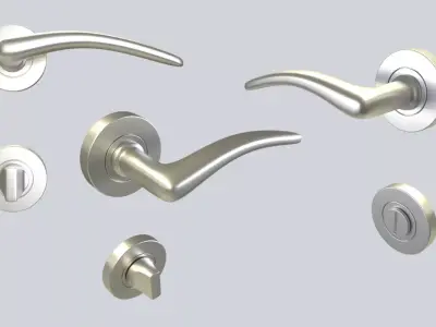 Door Handle for ArchViz Projects - Style E015 3D model