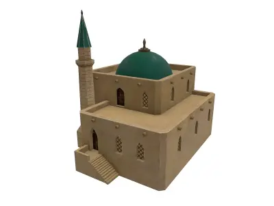 Desert Building 3 Low-poly 3D model