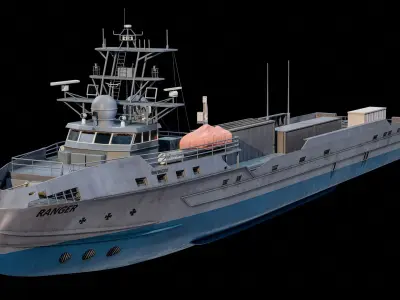  US Navy Robo-Ship Ranger Military Vessel PBR 