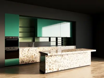 48-Kitchen12 glossy 4 3D model