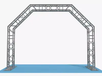 Modular Event Truss Arch System 3D model