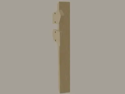 Wooden Arrow Sign Low-poly 3D model