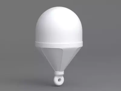 Sea Buoy White 3D model