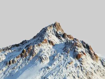 Snow mountain Pack Low-poly 3D model