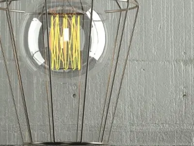 Hanging lamp 15 Loft Design 3D model