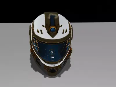 Aurelius Quantum Helm Low-poly 3D model