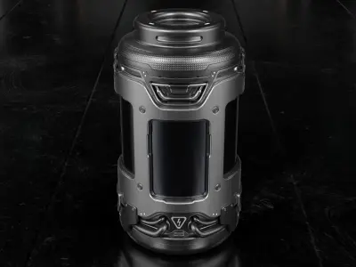 Sci-fi Barrel Low-poly 3D model