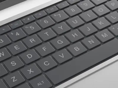  Disassembled Notebook Hardware Layout Gray 