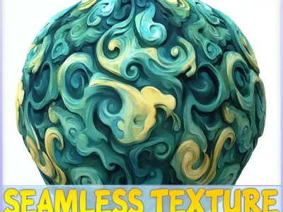 Stylized Water Seamless Texture Texture