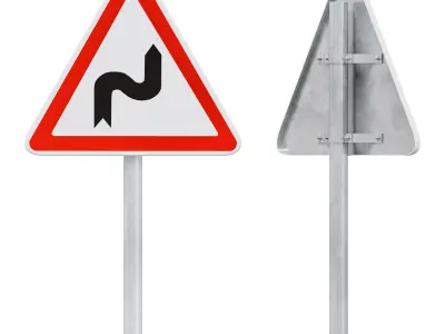Warning signs set 1 3D model