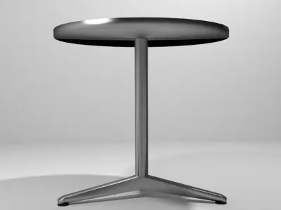 Circle Aluminum Table 3D model