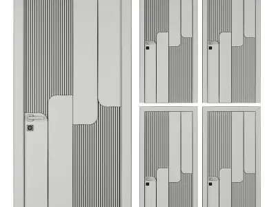 Entrance door set212 3D model