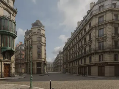 Paris Boulevard 3D model
