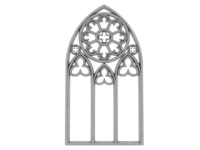 Gothic window 3D model