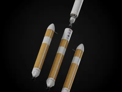 Delta IV Rocket 3D model