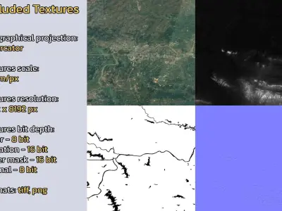 Bengbu China City Landscape 3D Model 3D model