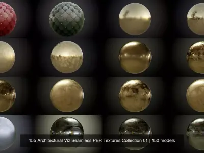 150 Architectural Viz Seamless PBR Textures Collection 01 Texture