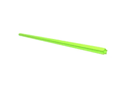 Star Straws v1 004 Low-poly 3D model