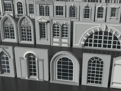 Windows Collection - 150 pieces 3D model