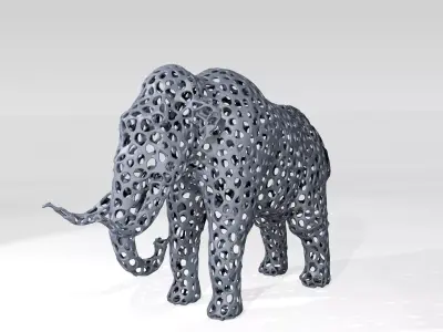 Mammoth Voronoi 3D model