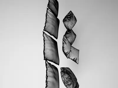 Mixed Pillows - Diversified Designs 3D model