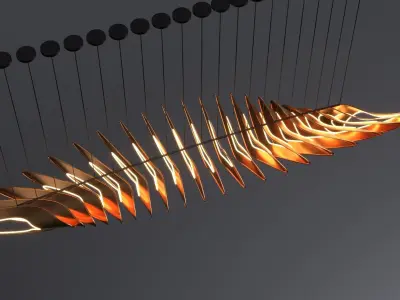 Parametric chandelier 3D model
