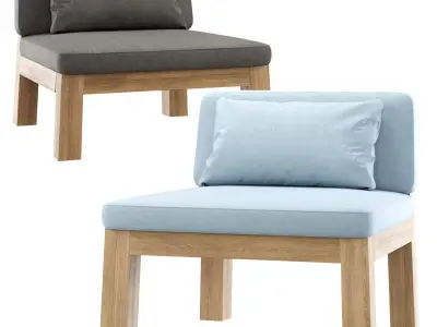 Niek outdoor armchair by Piet Boon 3D model