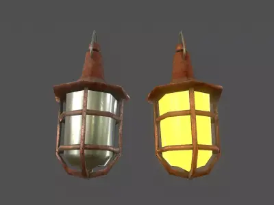 Hanging Light - Game Ready Low-poly 3D model