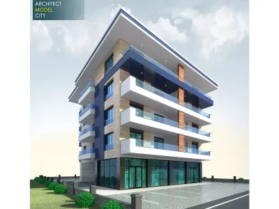 Architectural 3D Home Model  Low-poly 3D model purchase