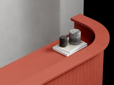 Red Reception Design 3D model